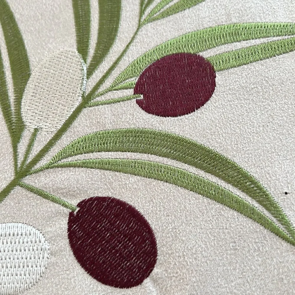 Sonoma 4 embroidered olive branch placemats.